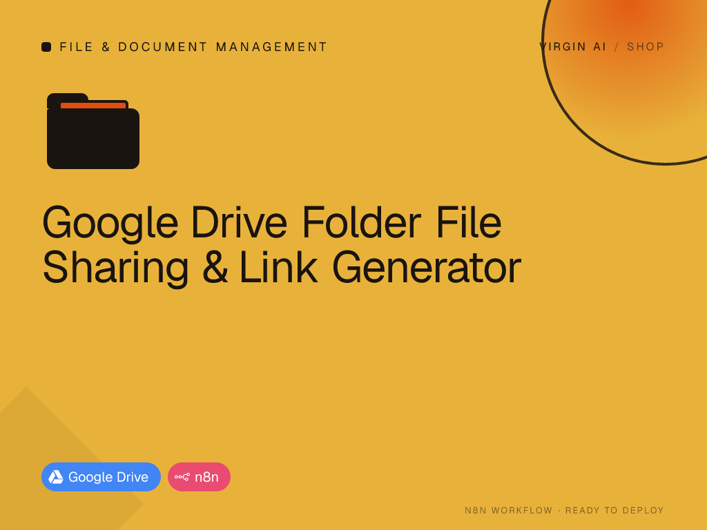 Google Drive Folder File Sharing & Link Generator