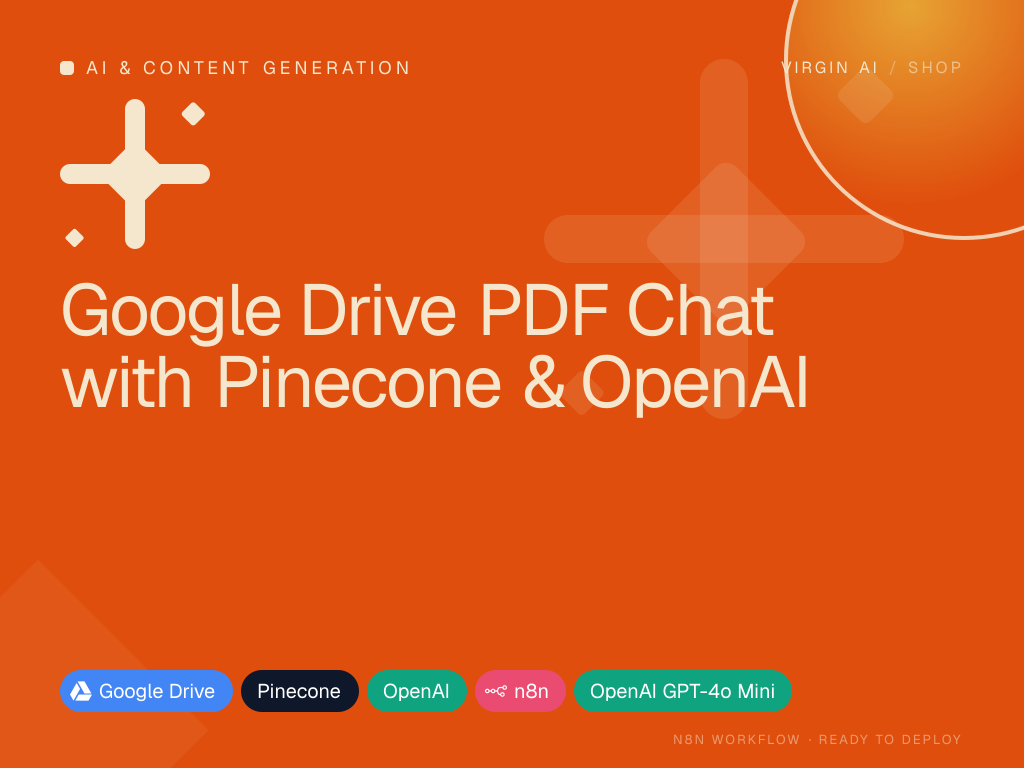 Google Drive PDF Chat with Pinecone & OpenAI