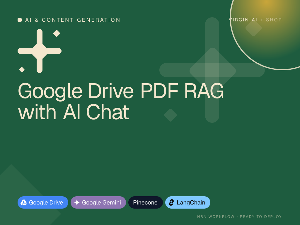 Google Drive PDF RAG with AI Chat
