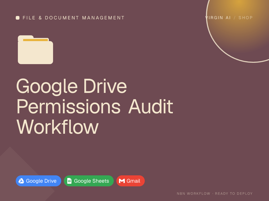 Google Drive Permissions Audit Workflow