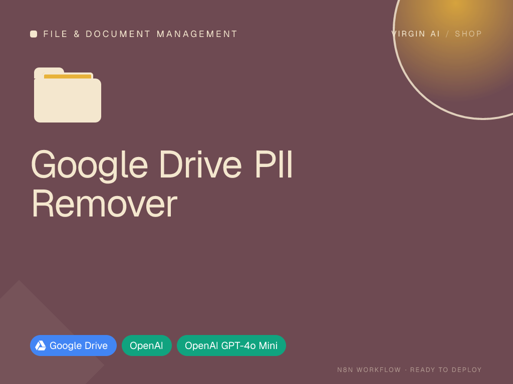 Google Drive PII Remover