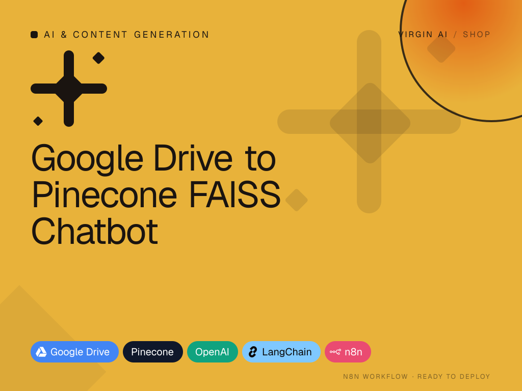 Google Drive to Pinecone FAISS Chatbot