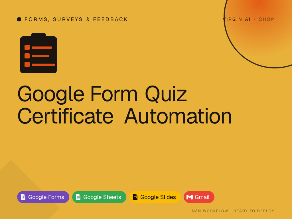 Google Form Quiz Certificate Automation
