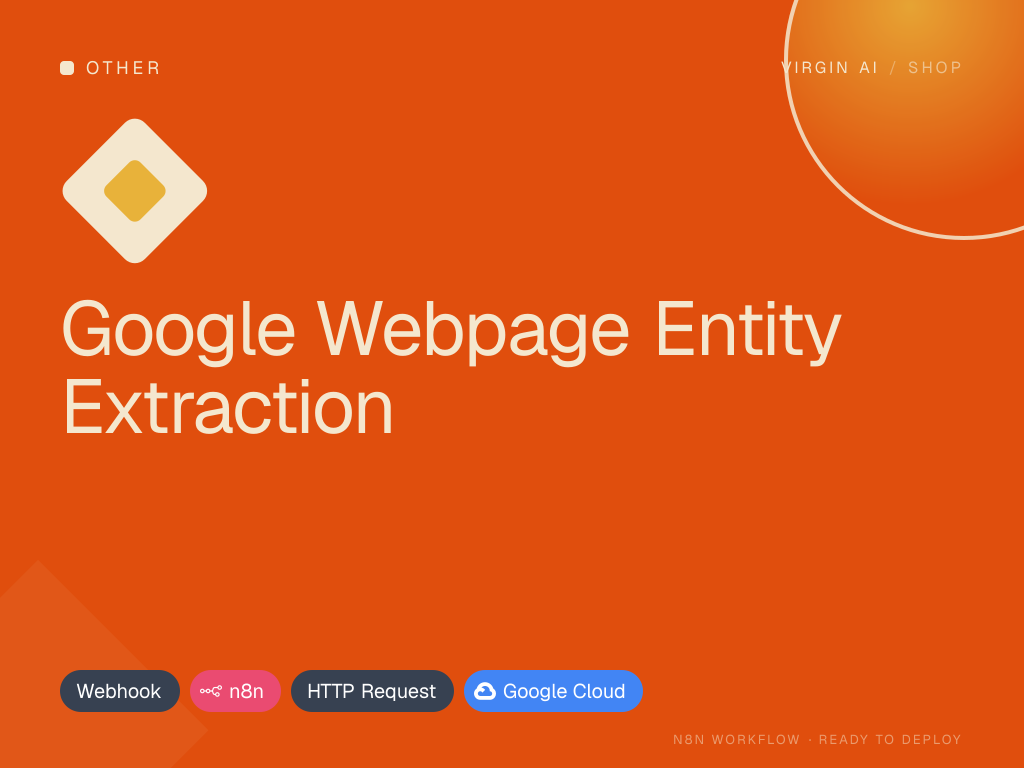 Google Webpage Entity Extraction