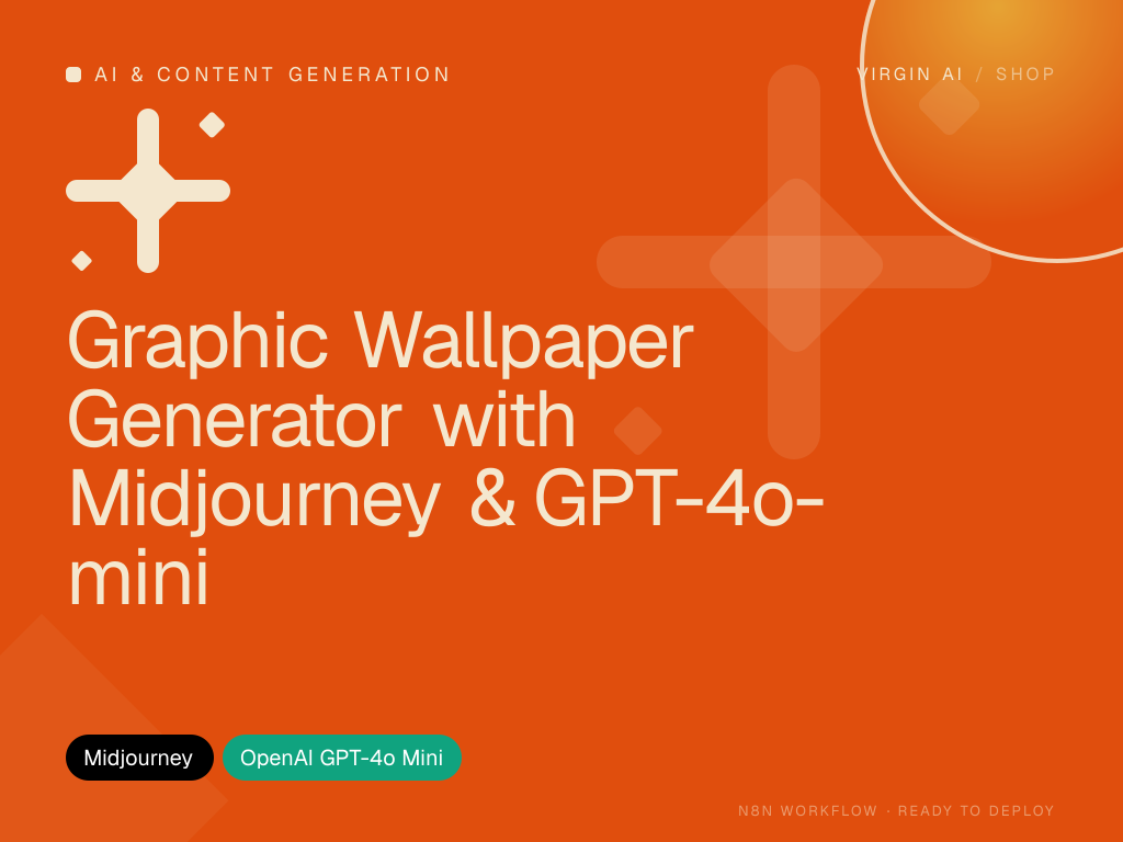 Graphic Wallpaper Generator with Midjourney & GPT-4o-mini