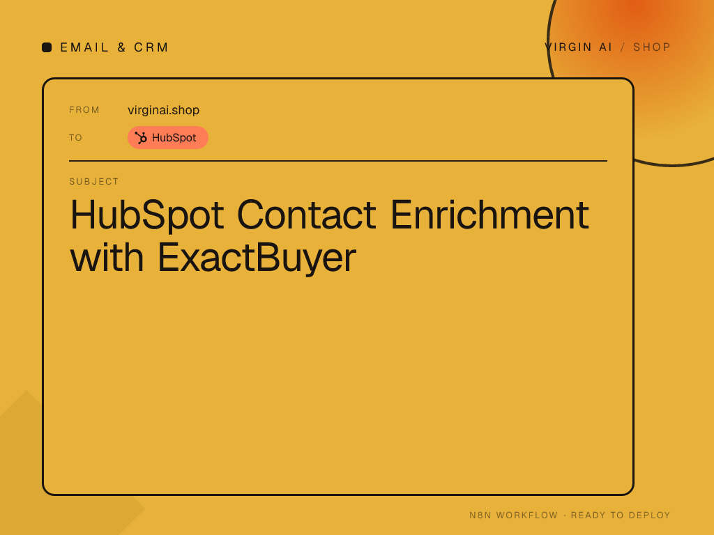 HubSpot Contact Enrichment with ExactBuyer