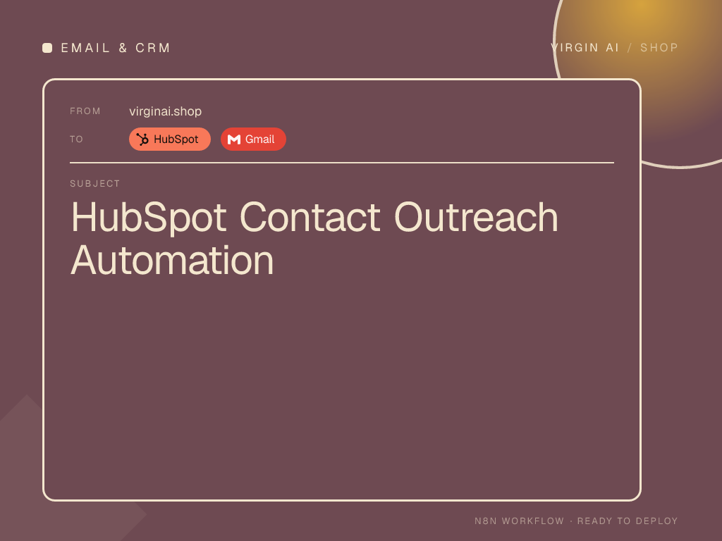 HubSpot Contact Outreach Automation