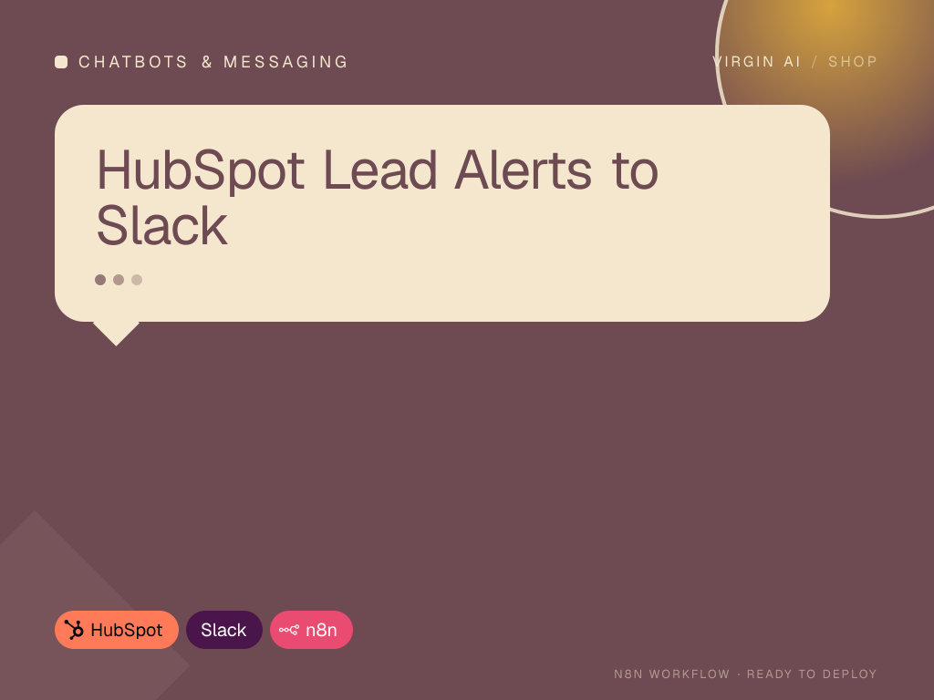 HubSpot Lead Alerts to Slack