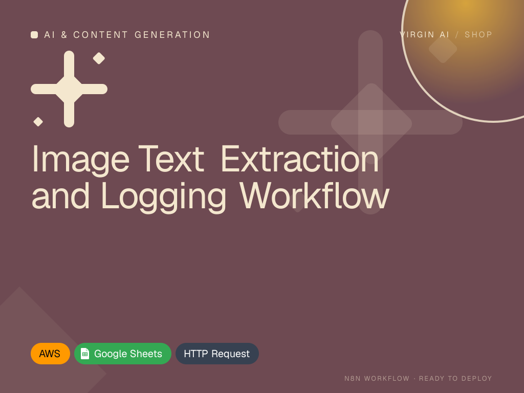 Image Text Extraction and Logging Workflow