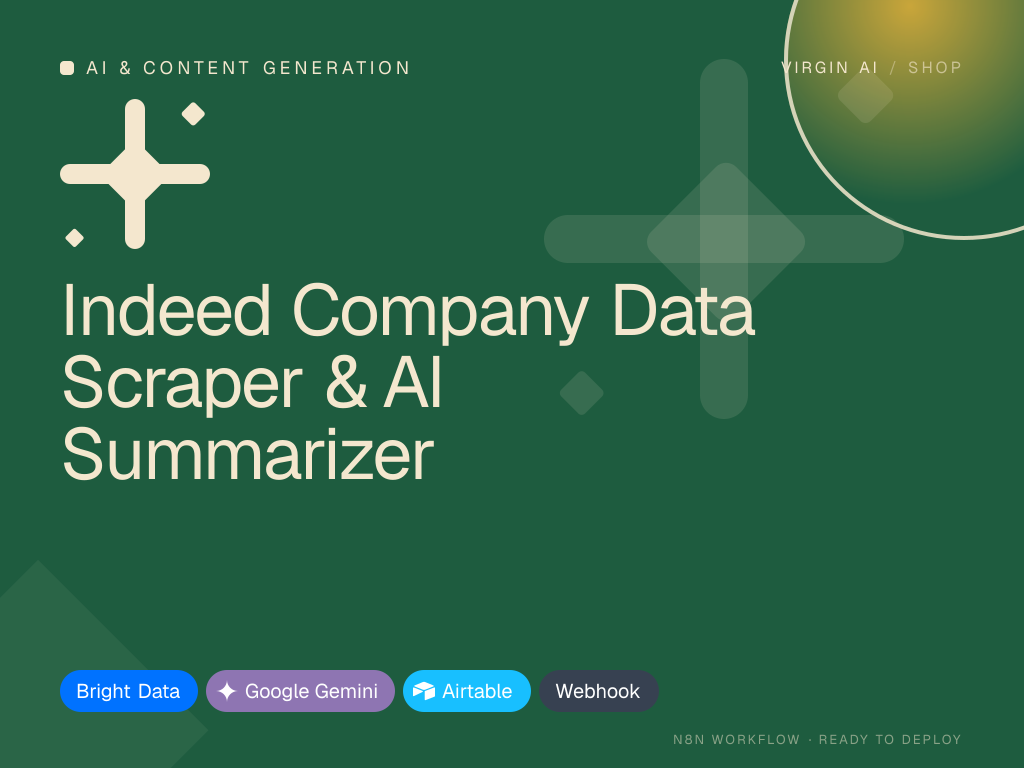 Indeed Company Data Scraper & AI Summarizer