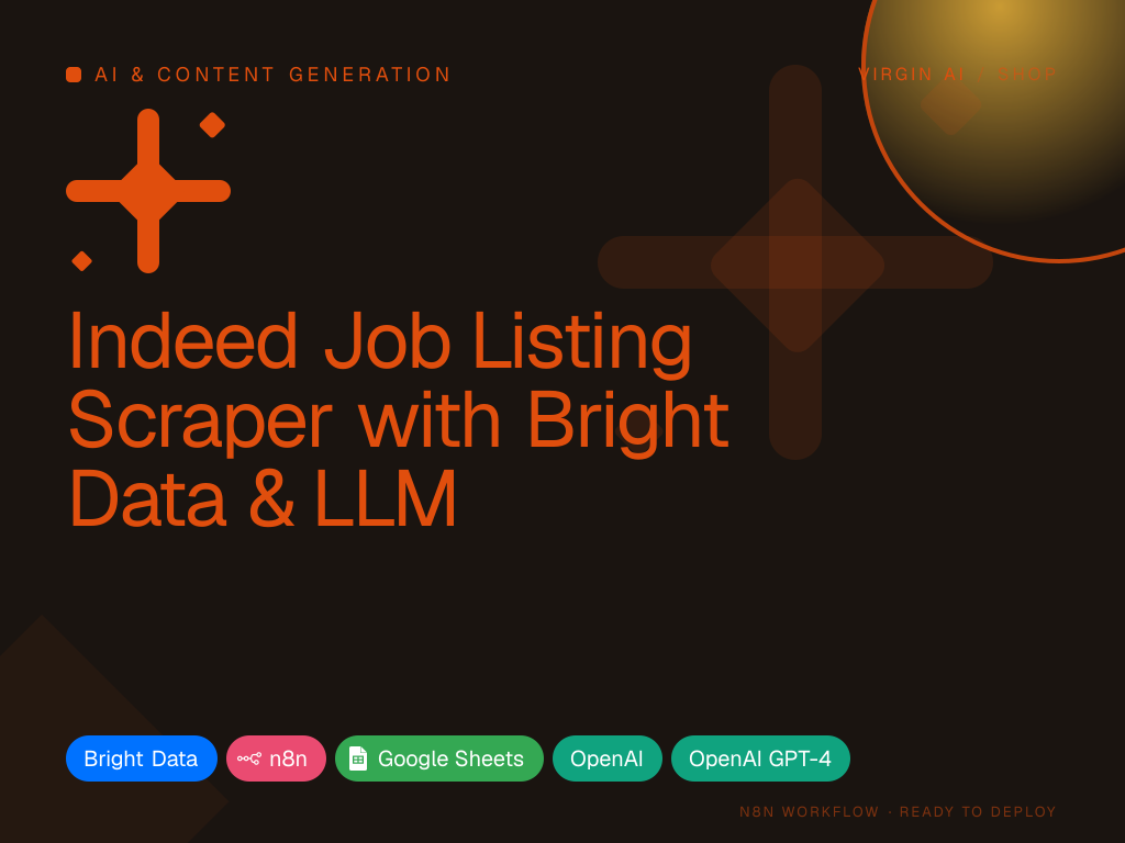 Indeed Job Listing Scraper with Bright Data & LLM