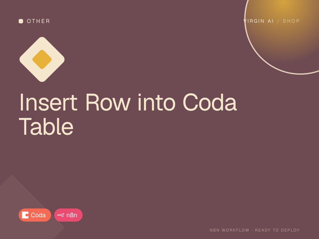 Insert Row into Coda Table