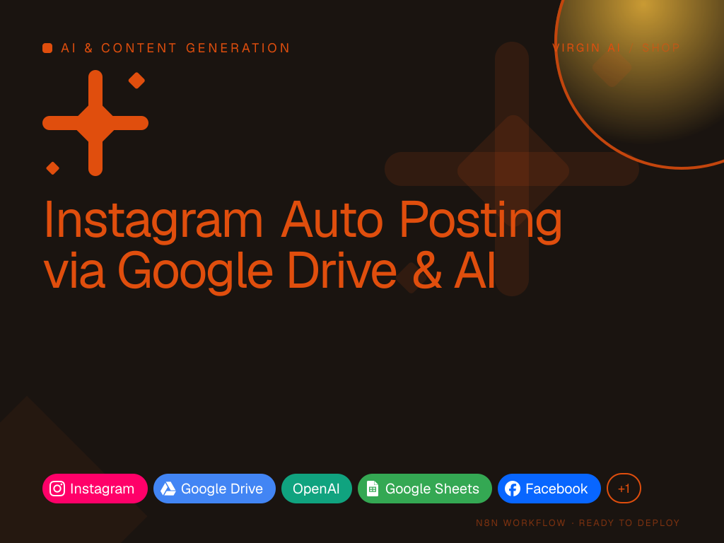 Instagram Auto Posting via Google Drive & AI