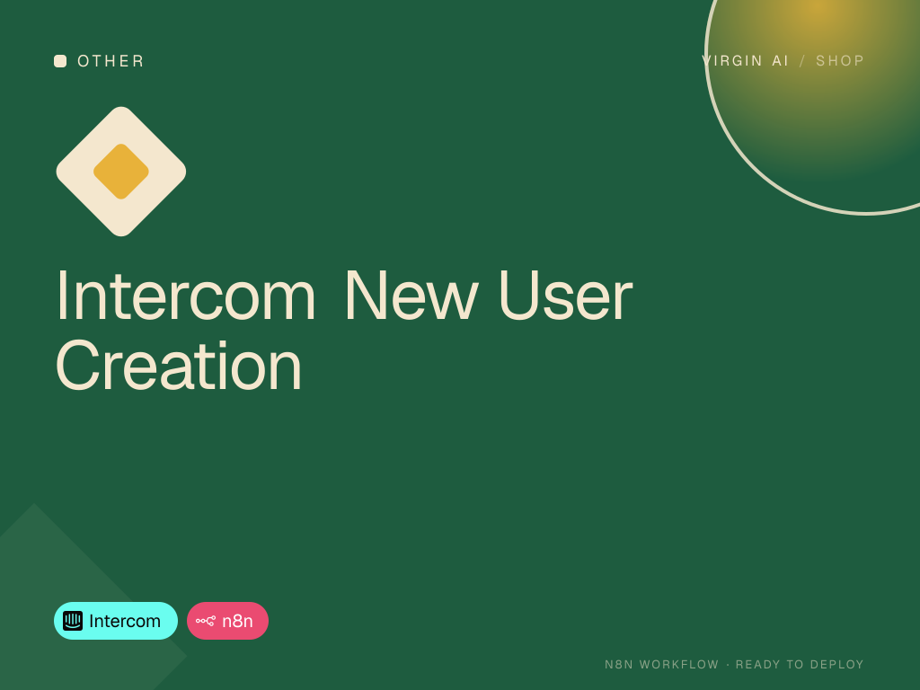 Intercom New User Creation