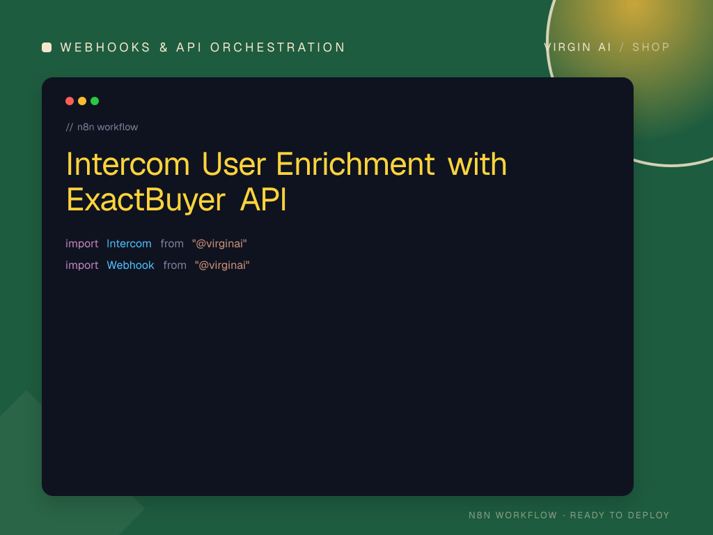 Intercom User Enrichment with ExactBuyer API