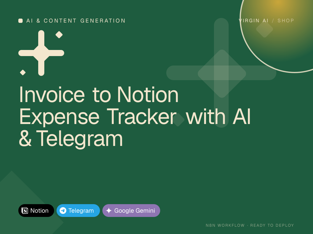 Invoice to Notion Expense Tracker with AI & Telegram