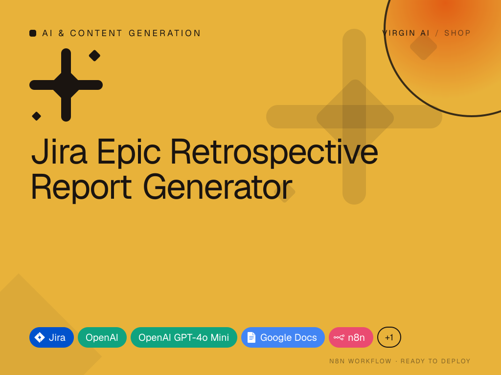 Jira Epic Retrospective Report Generator