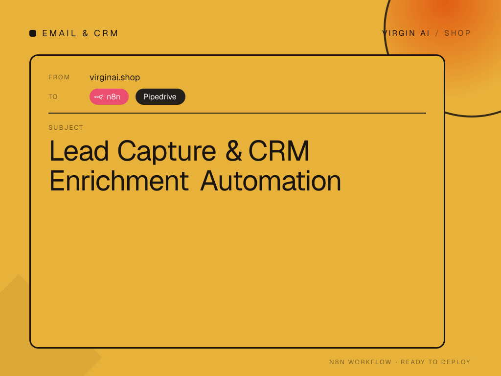 Lead Capture & CRM Enrichment Automation