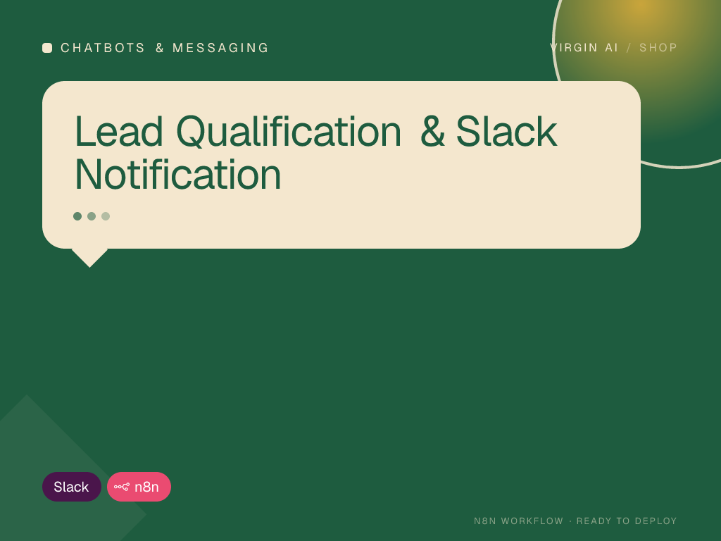 Lead Qualification & Slack Notification