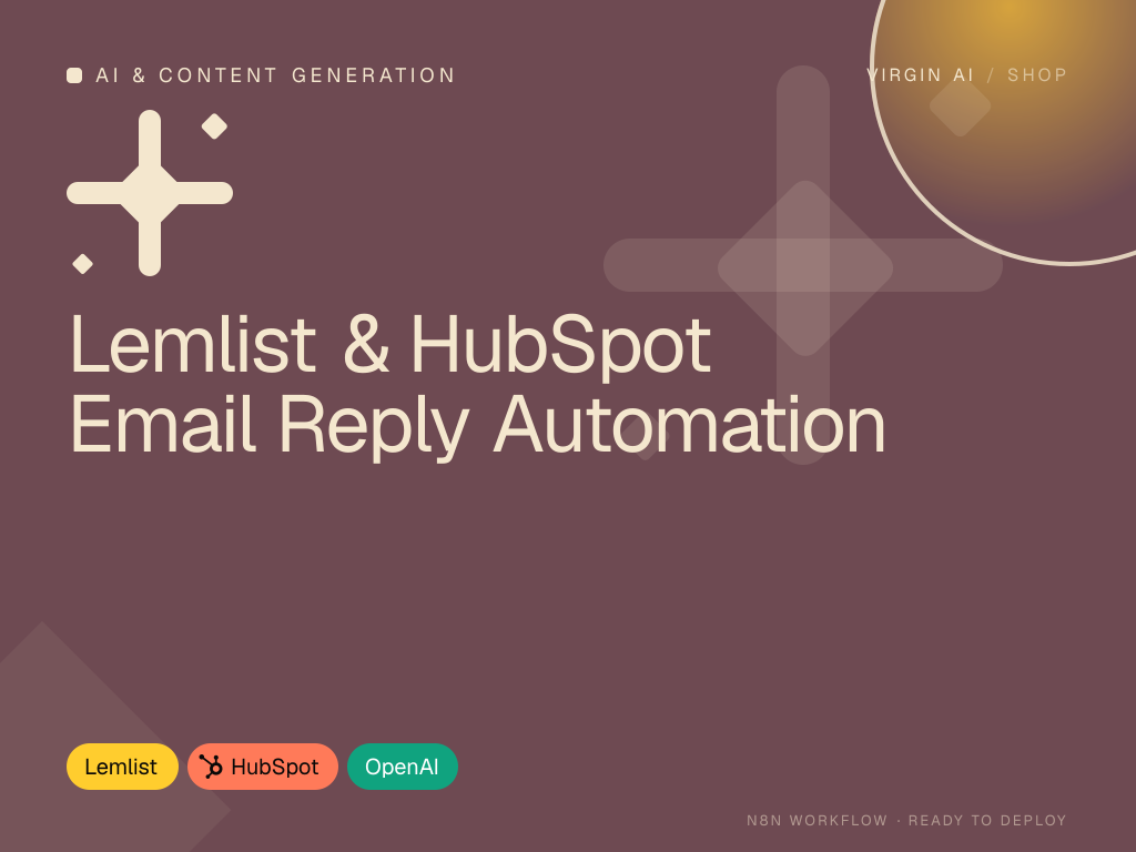 Lemlist & HubSpot Email Reply Automation