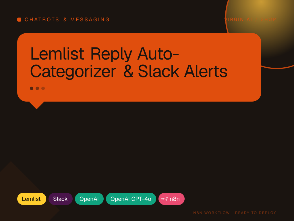 Lemlist Reply Auto-Categorizer & Slack Alerts