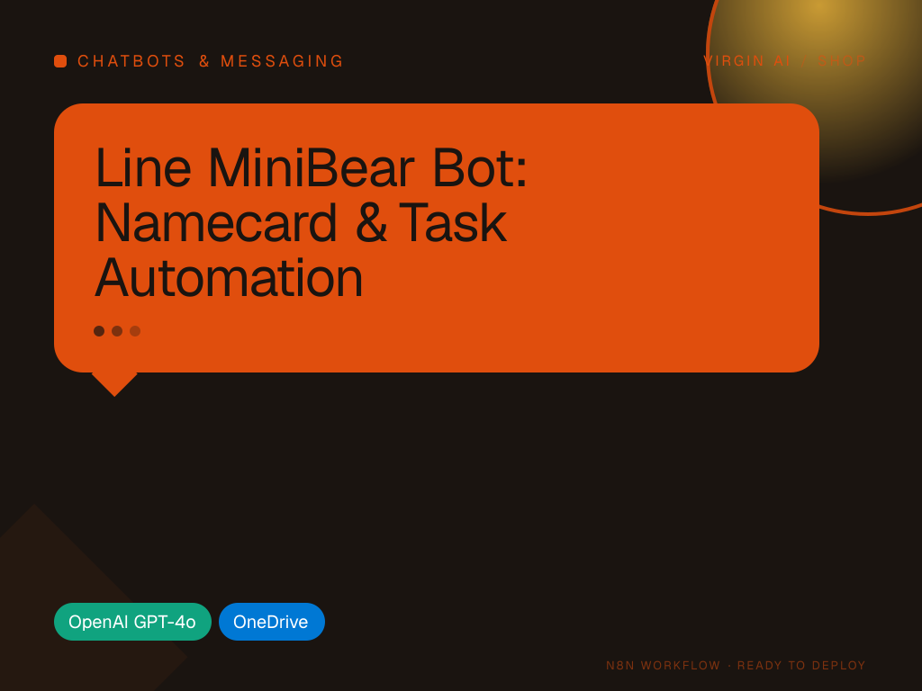 Line MiniBear Bot: Namecard & Task Automation