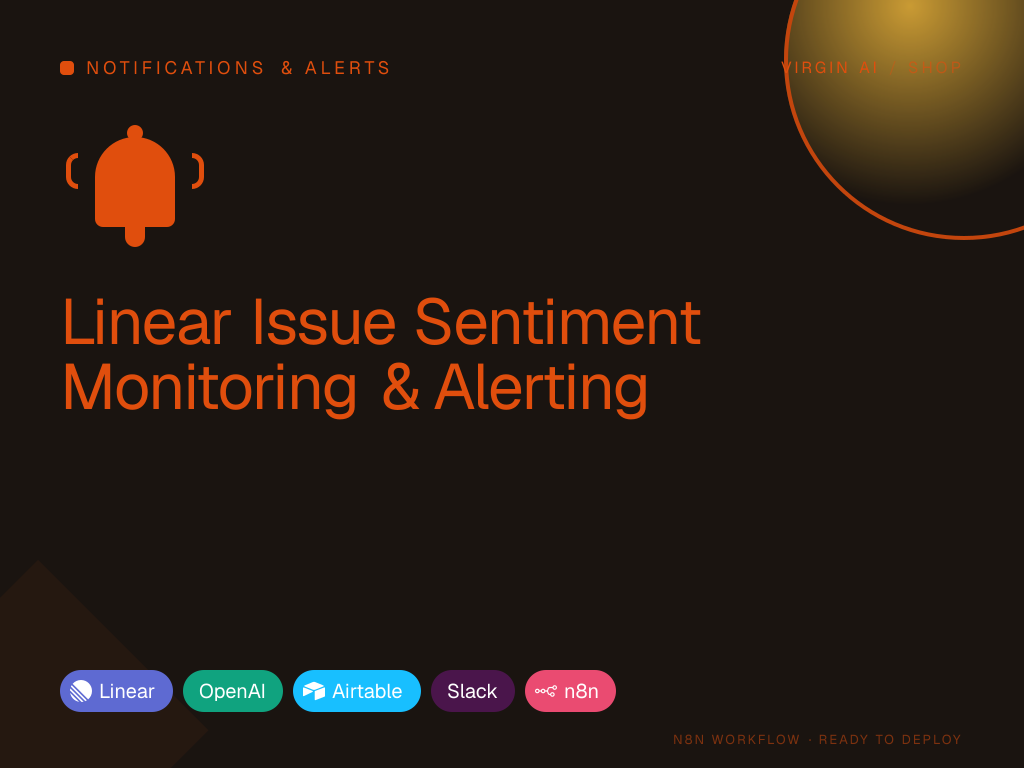 Linear Issue Sentiment Monitoring & Alerting