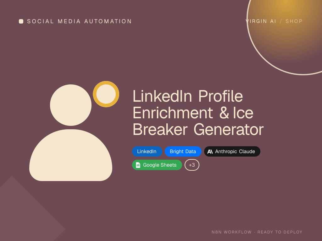LinkedIn Profile Enrichment & Ice Breaker Generator