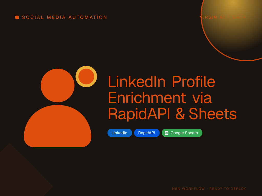 LinkedIn Profile Enrichment via RapidAPI & Sheets