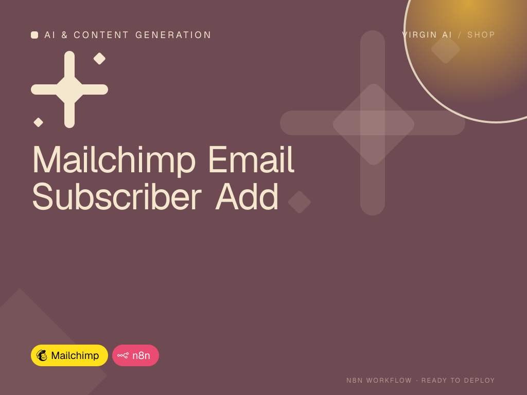 Mailchimp Email Subscriber Add