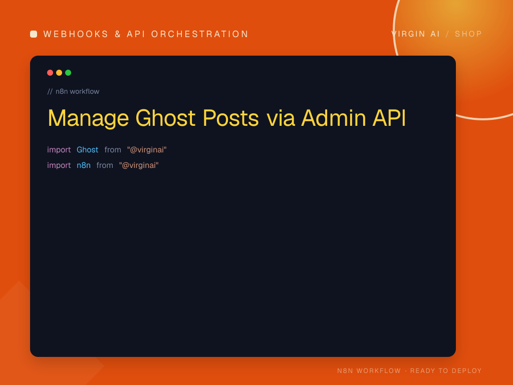 Manage Ghost Posts via Admin API