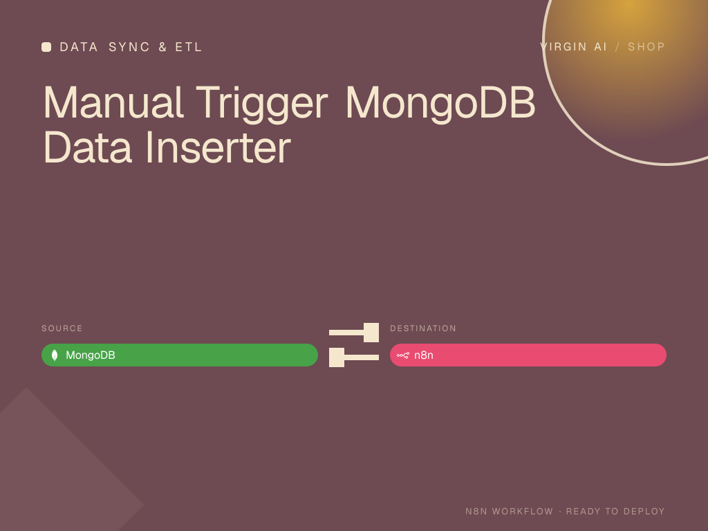 Manual Trigger MongoDB Data Inserter