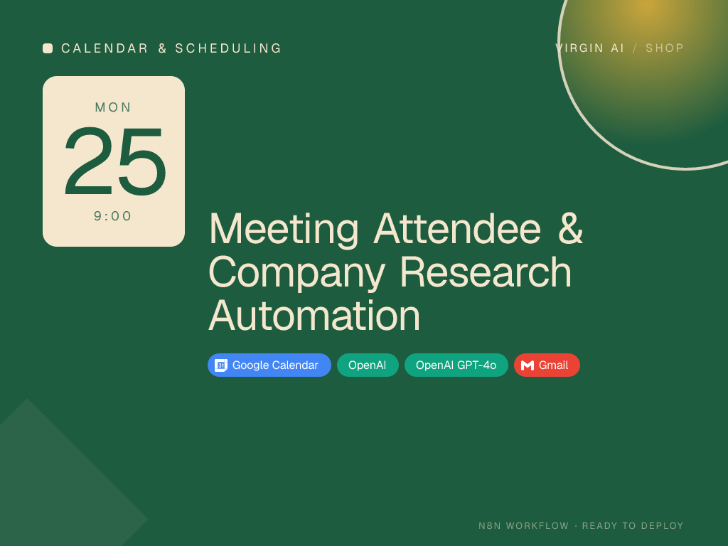 Meeting Attendee & Company Research Automation