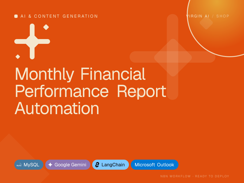Monthly Financial Performance Report Automation