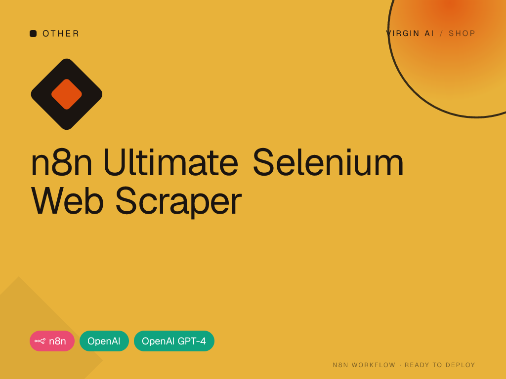 n8n Ultimate Selenium Web Scraper