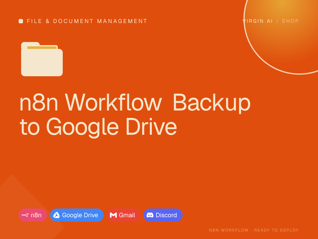 n8n Workflow Backup to Google Drive