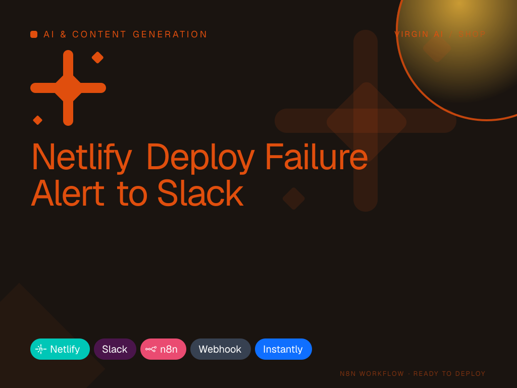 Netlify Deploy Failure Alert to Slack