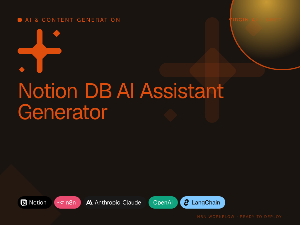 Notion DB AI Assistant Generator