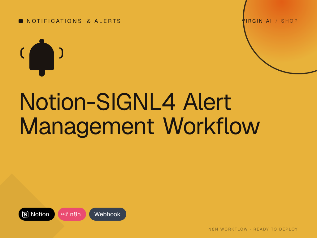Notion-SIGNL4 Alert Management Workflow