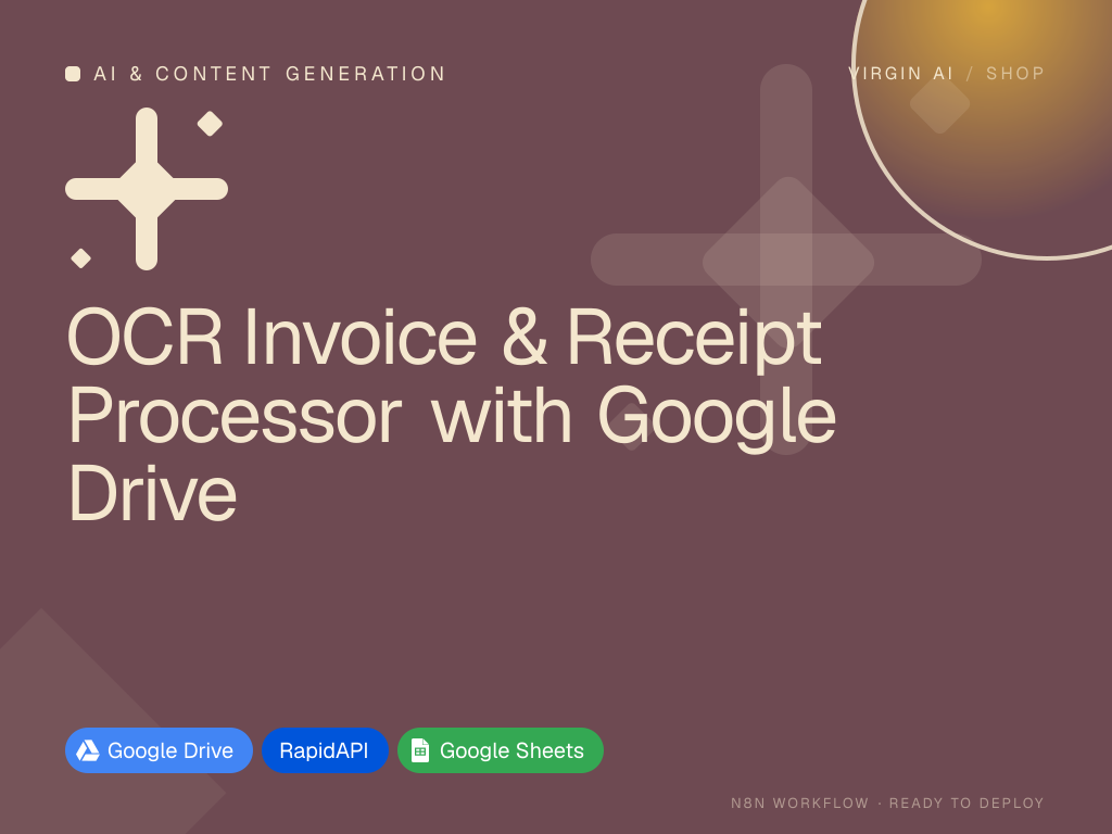 OCR Invoice & Receipt Processor with Google Drive