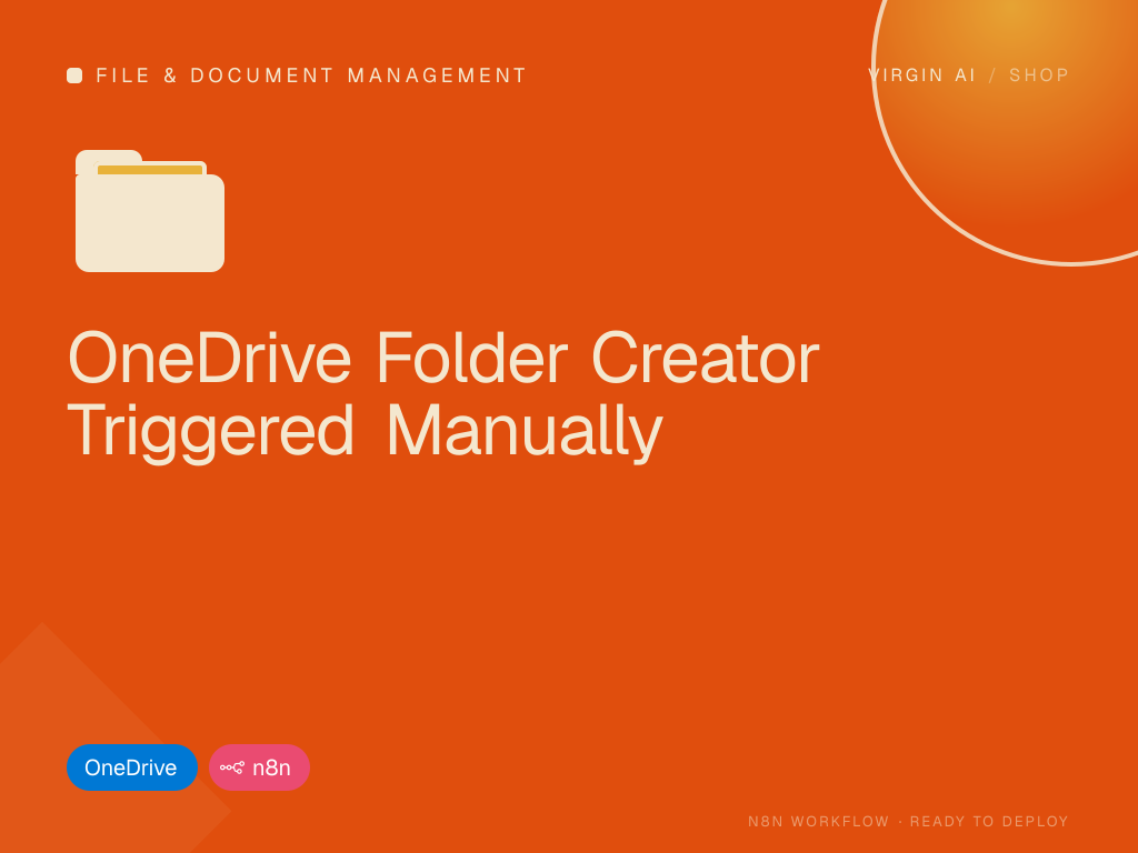 OneDrive Folder Creator Triggered Manually