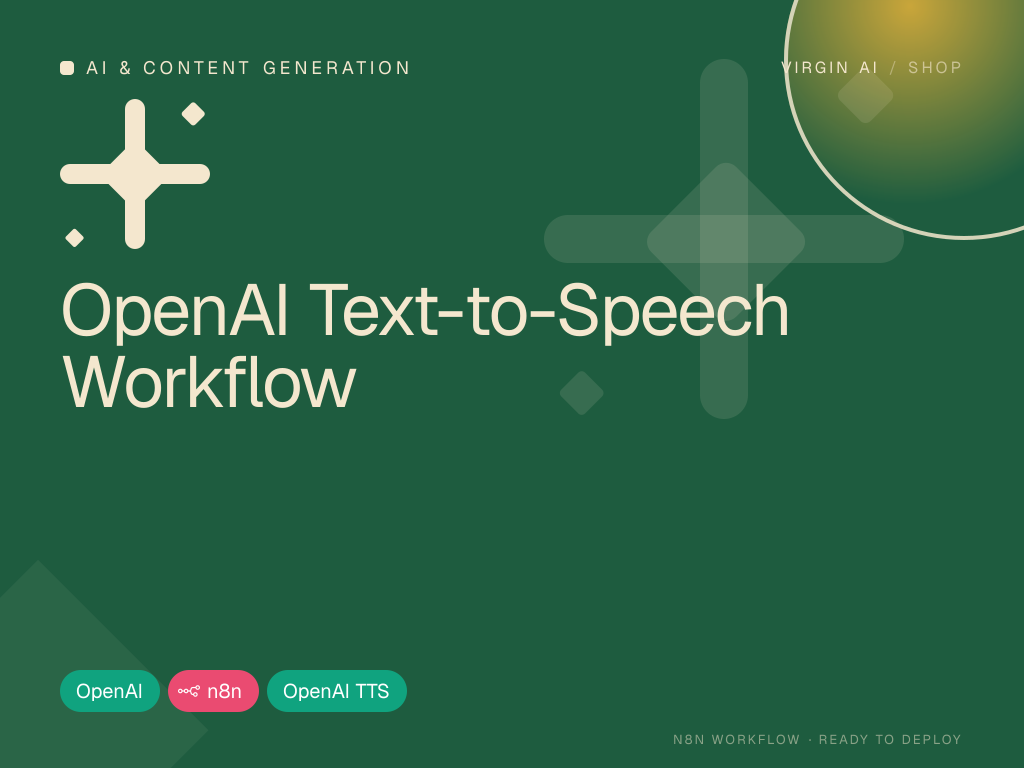 OpenAI Text-to-Speech Workflow