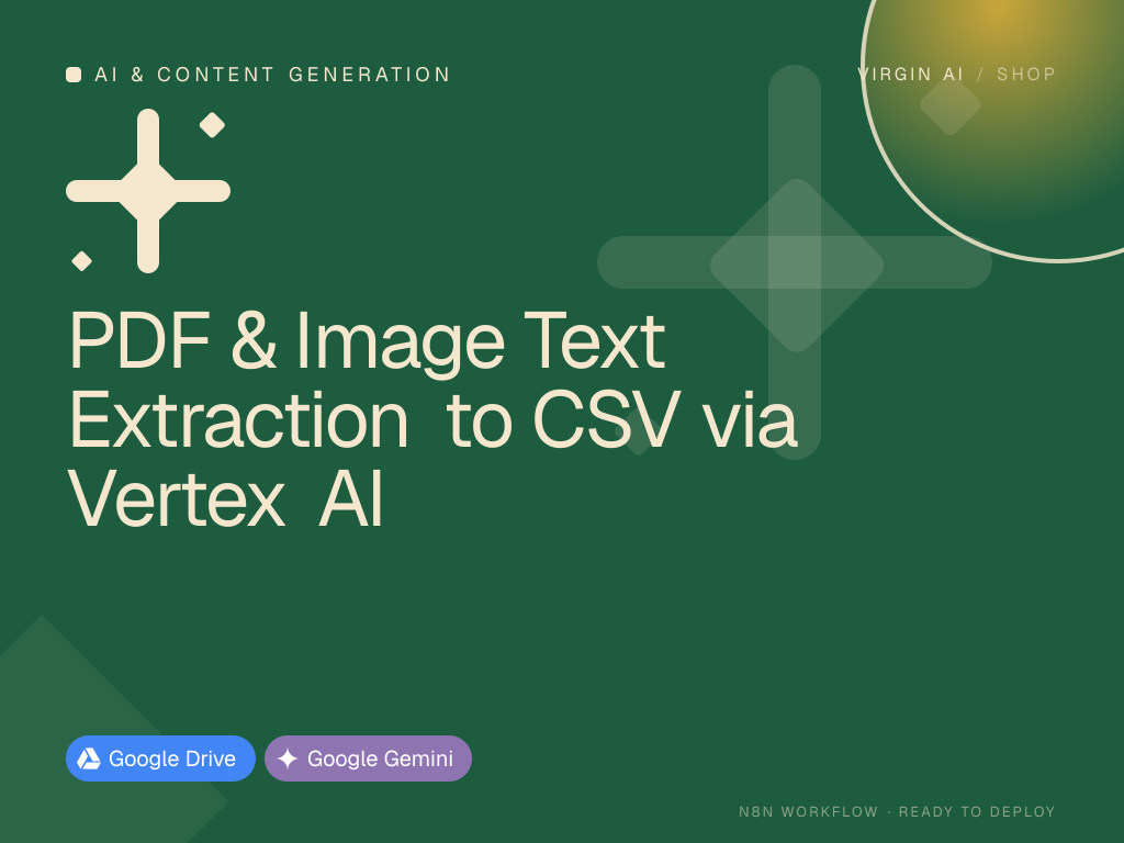 PDF & Image Text Extraction to CSV via Vertex AI