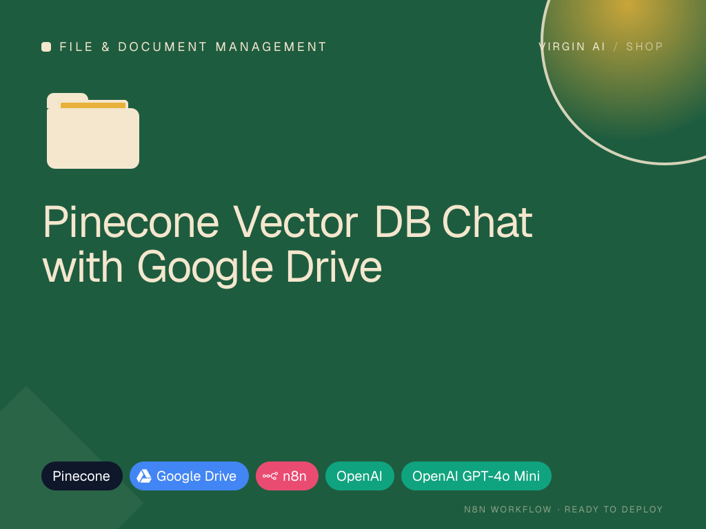 Pinecone Vector DB Chat with Google Drive