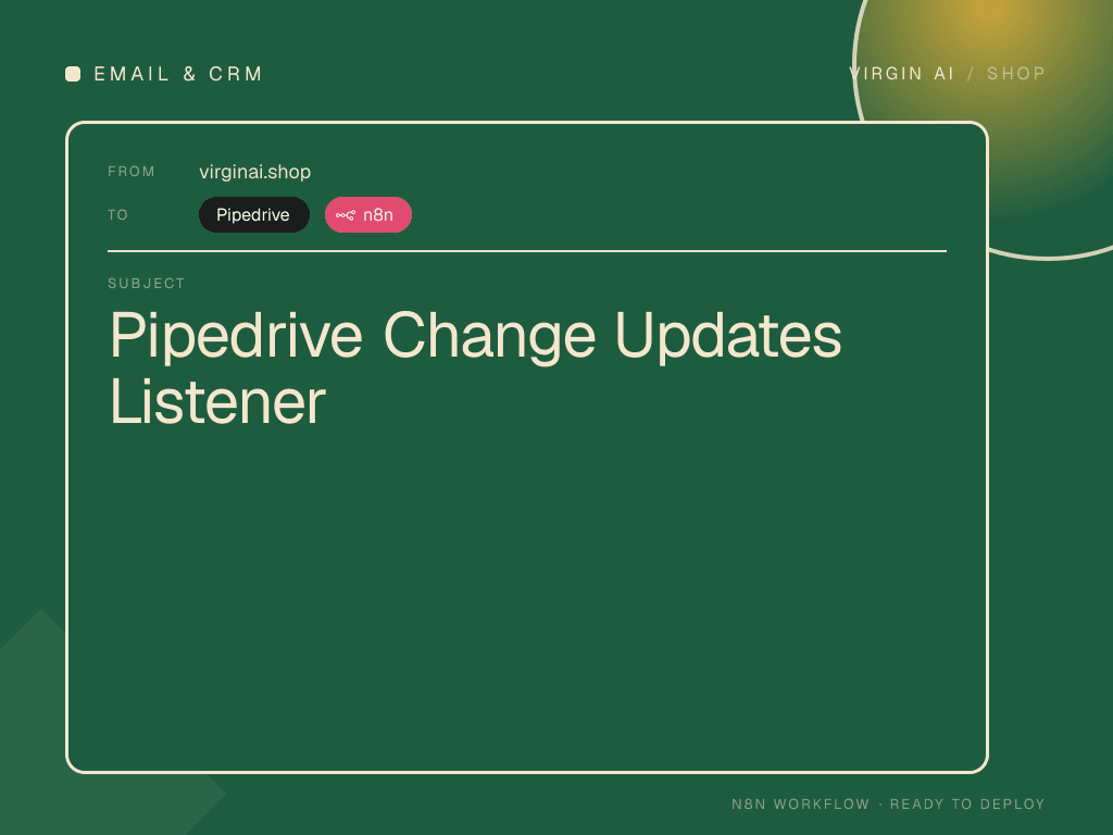 Pipedrive Change Updates Listener
