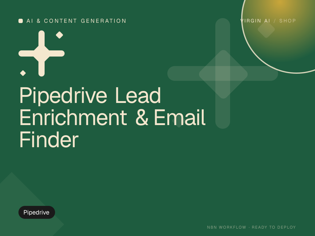 Pipedrive Lead Enrichment & Email Finder