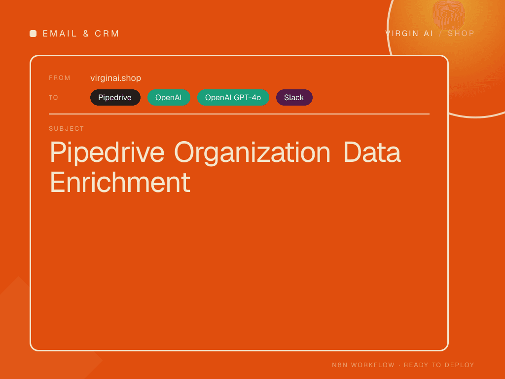 Pipedrive Organization Data Enrichment