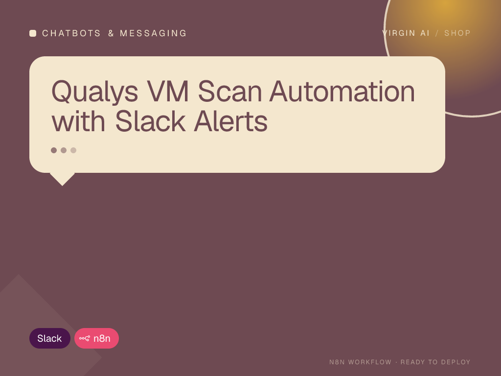 Qualys VM Scan Automation with Slack Alerts