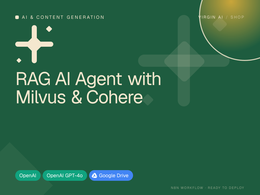 RAG AI Agent with Milvus & Cohere