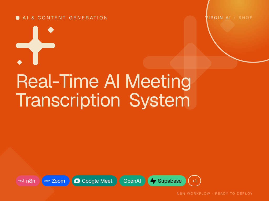 Real-Time AI Meeting Transcription System